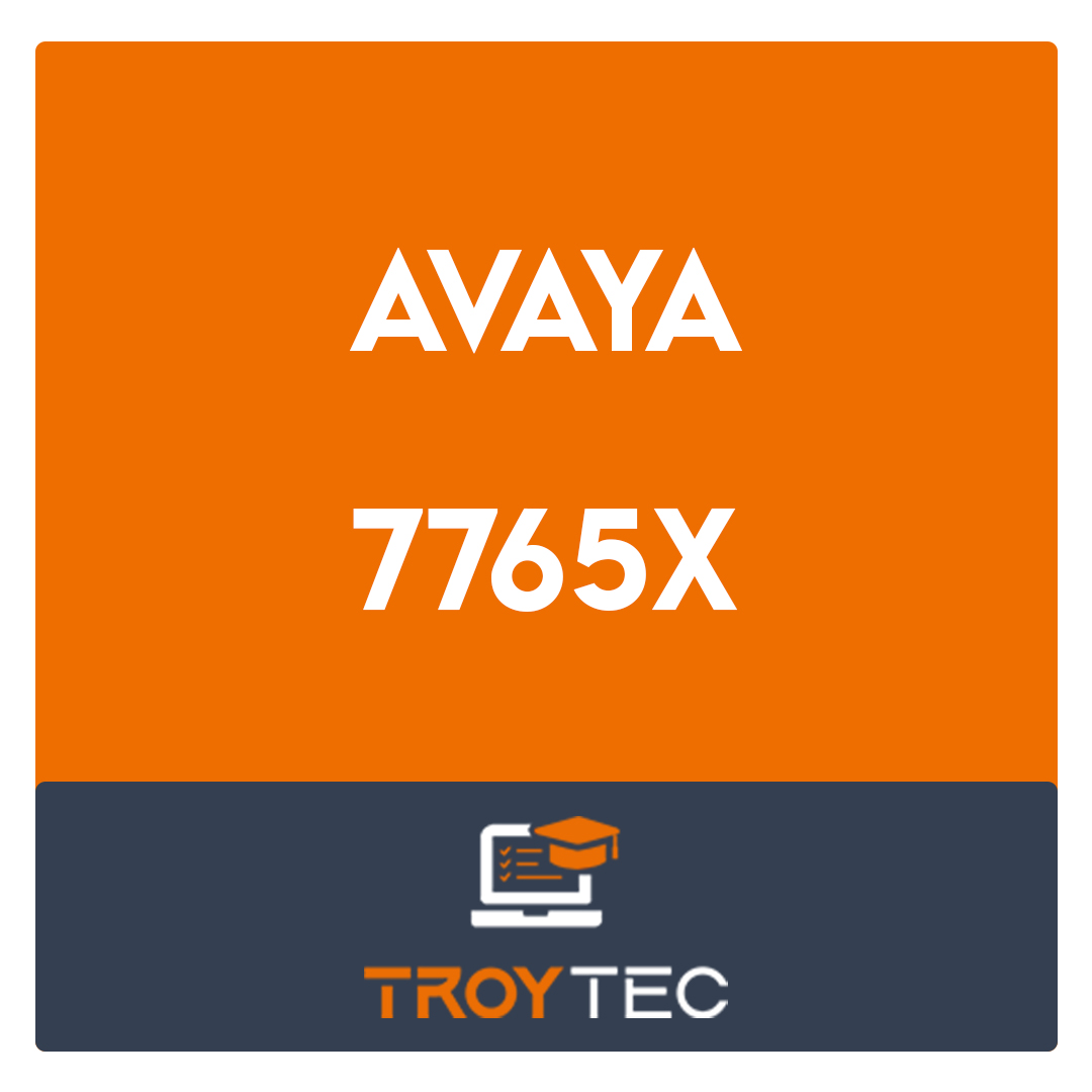 7765X-Avaya Workforce Optimization Select Implementation and Support Exam
