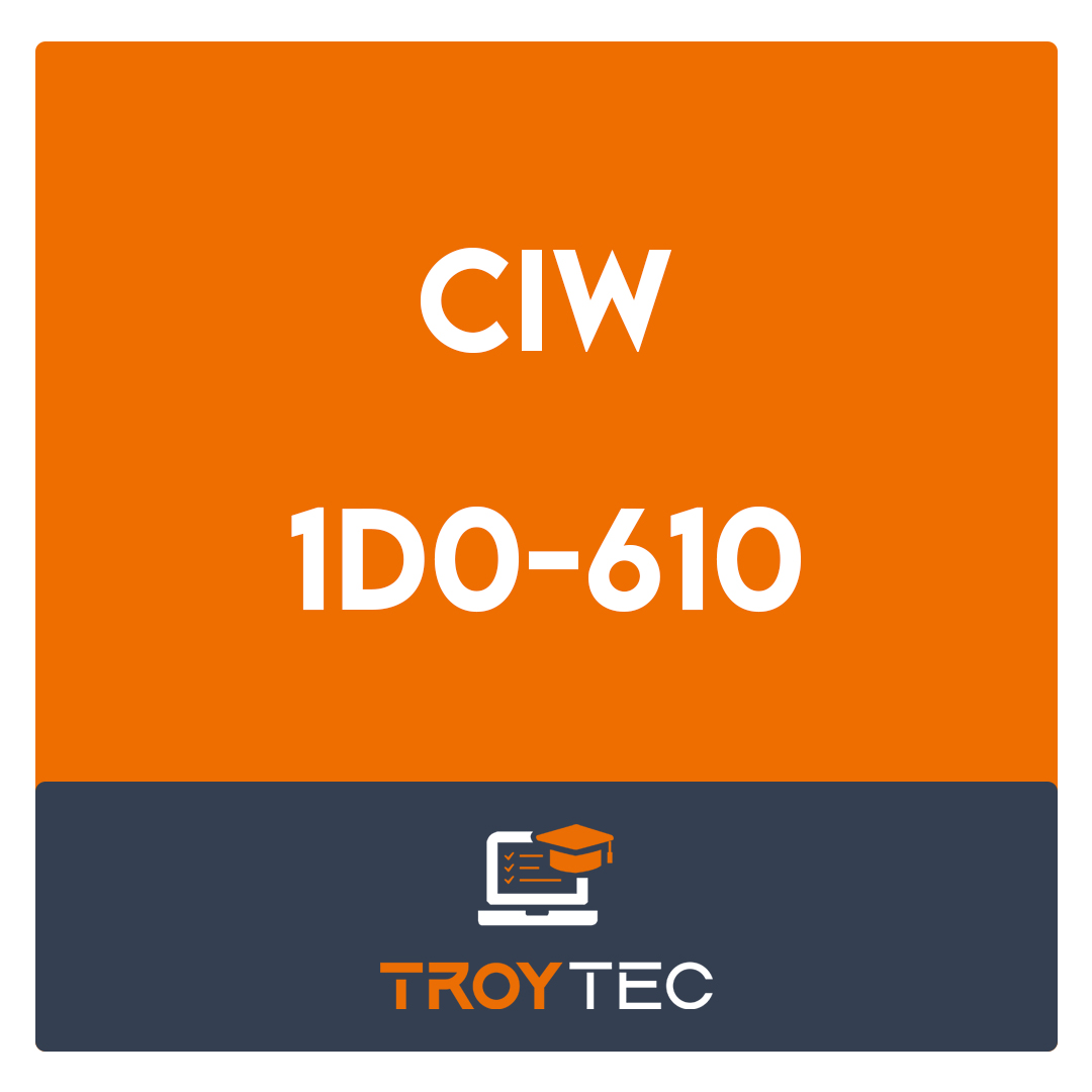 1D0-610-CIW Web Foundations Associate Exam