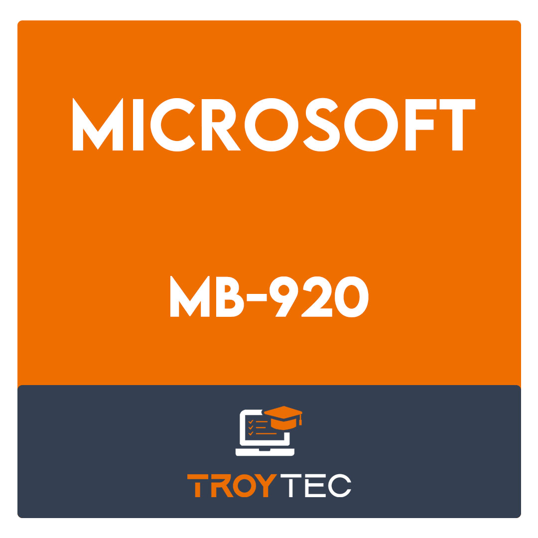 MB-920-Microsoft Dynamics 365 Fundamentals Finance and Operations Apps (ERP) Exam