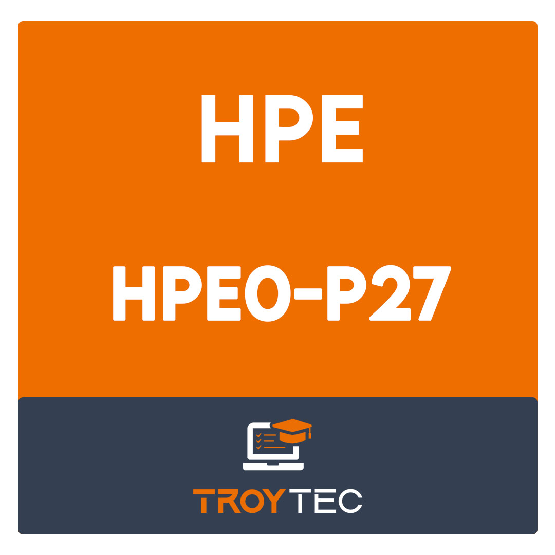 HPE0-P27-Configuring HPE GreenLake Solutions Exam