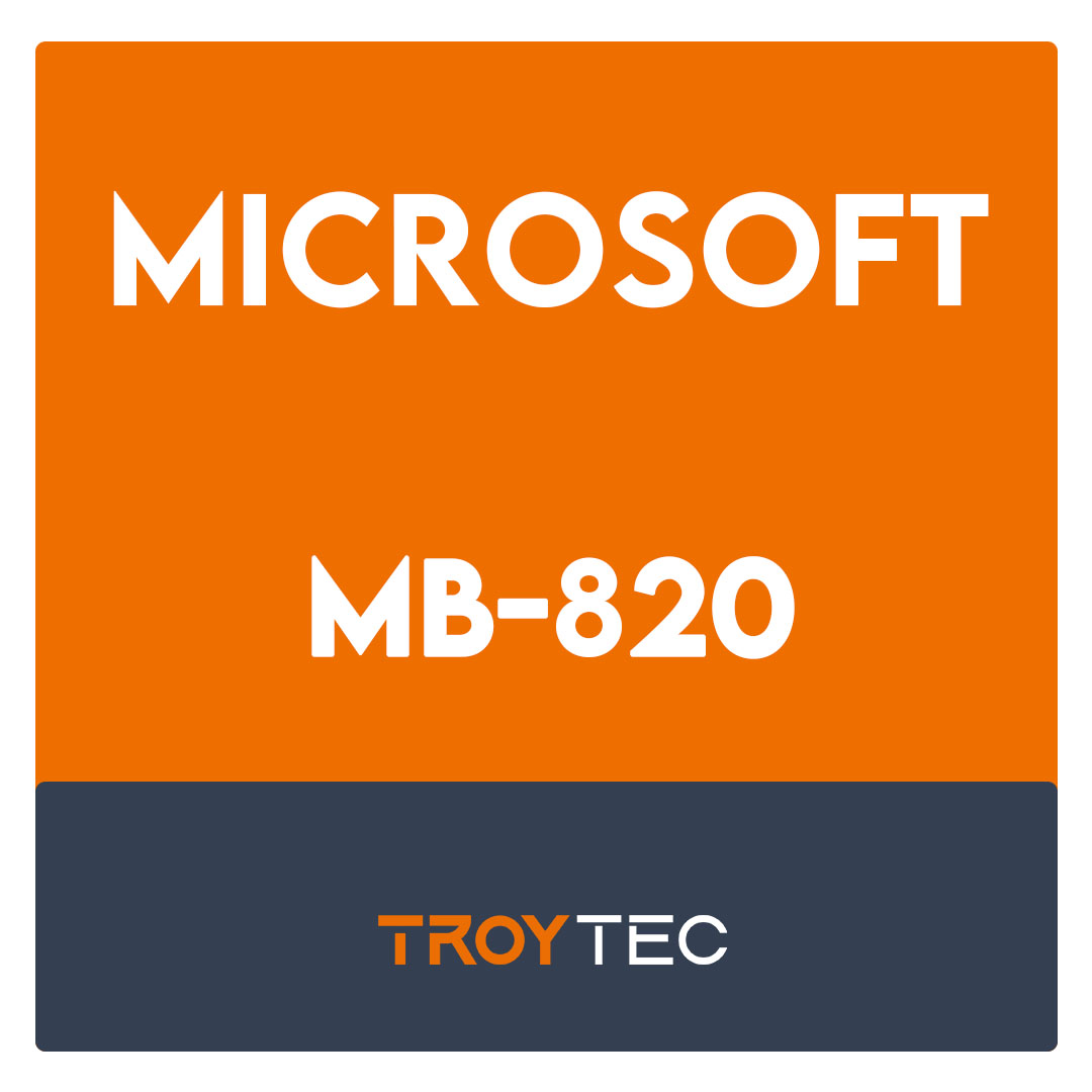 MB-820-Microsoft Dynamics 365 Business Central Developer (beta) Exam