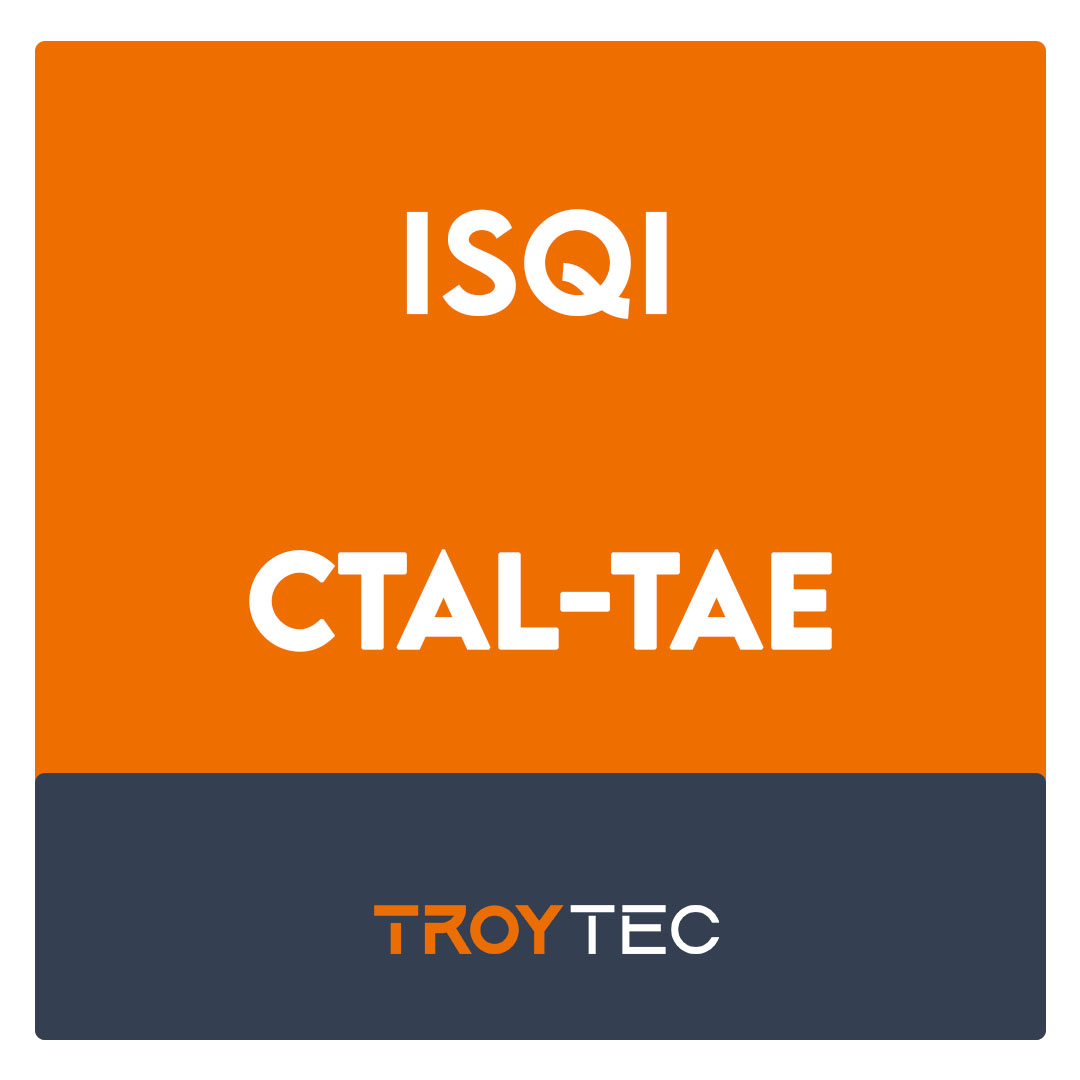 CTAL-TAE-ISTQB® Certified Tester Advanced Level, Test Automation Engineering Exam