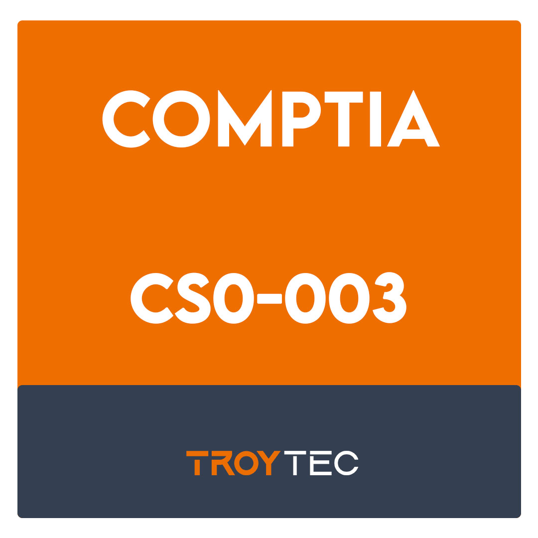 CS0-003-CompTIA Cybersecurity Analyst (CySA+) Exam