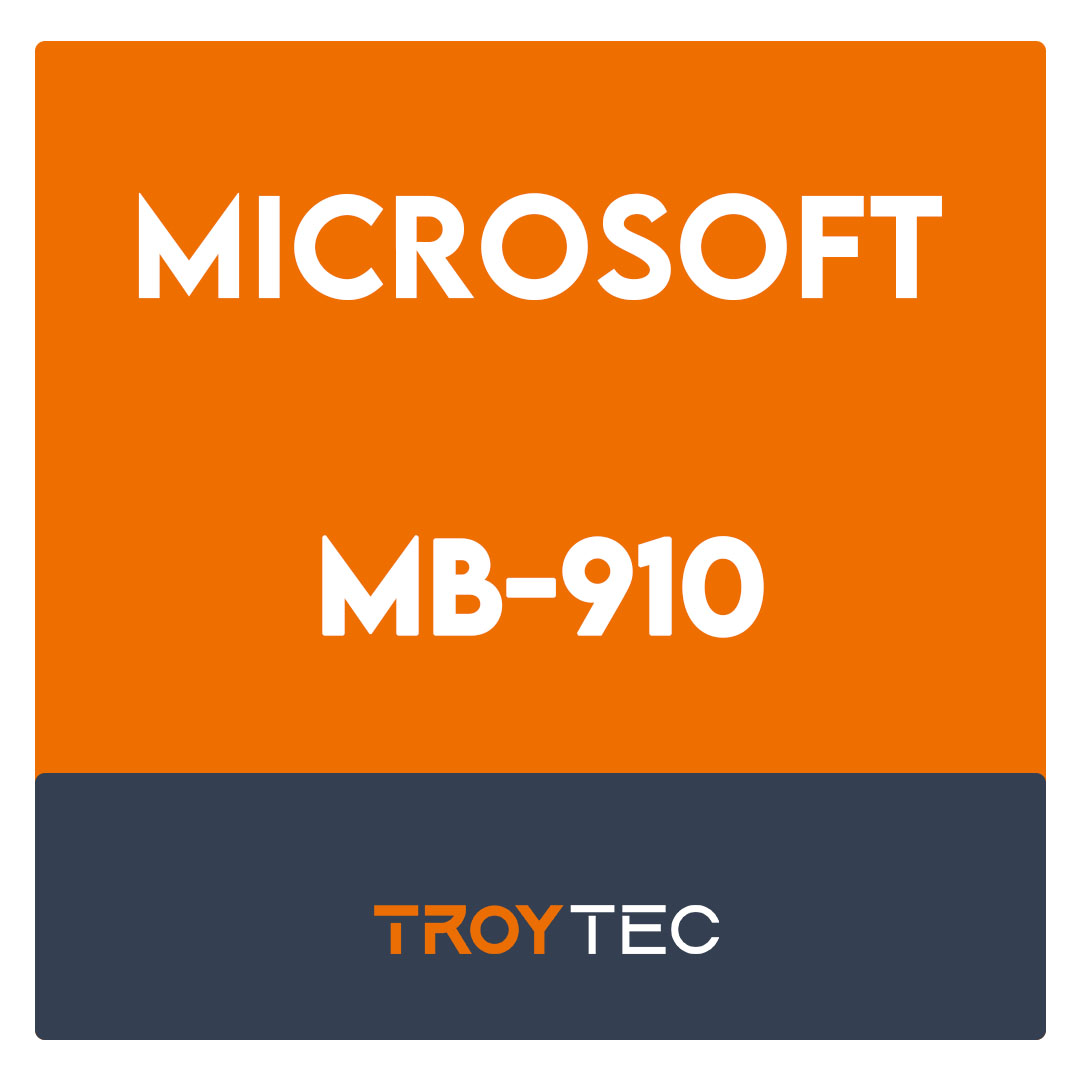 MB-910-Microsoft Dynamics 365 Fundamentals Customer Engagement Apps (CRM) Exam
